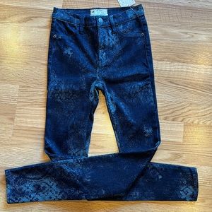 Free People dark wash combo jeans